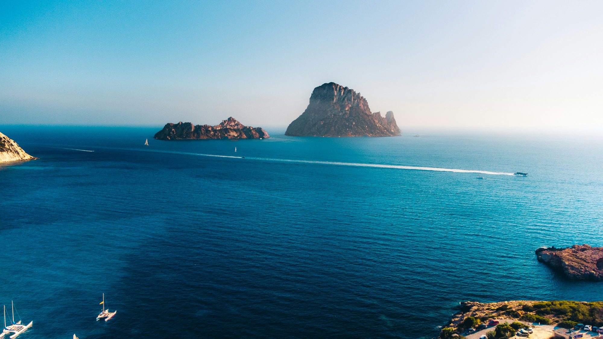 Es Vedrà, Ibiza — turquoise Mediterranean and rocky island